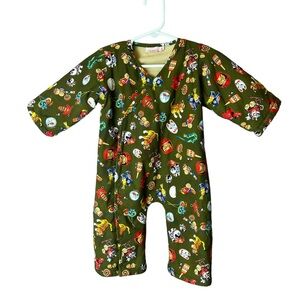 Lucky Wang nyc Playsuit Nippon Toy Print 9M